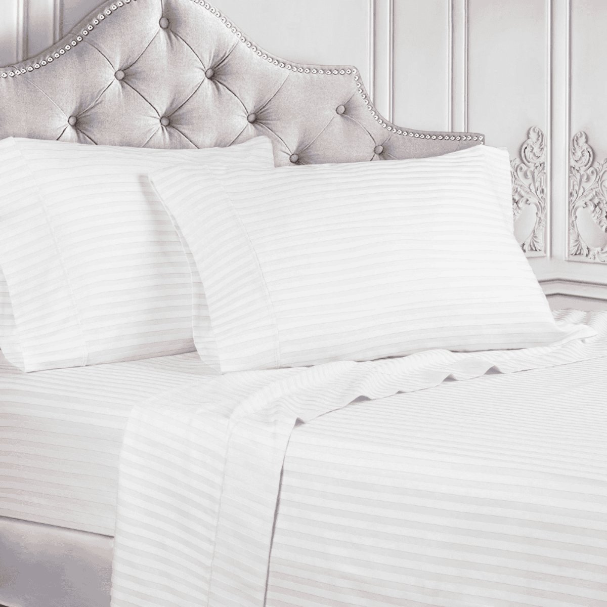 Microfibra 120GRS, juego de cama elegante y suave.