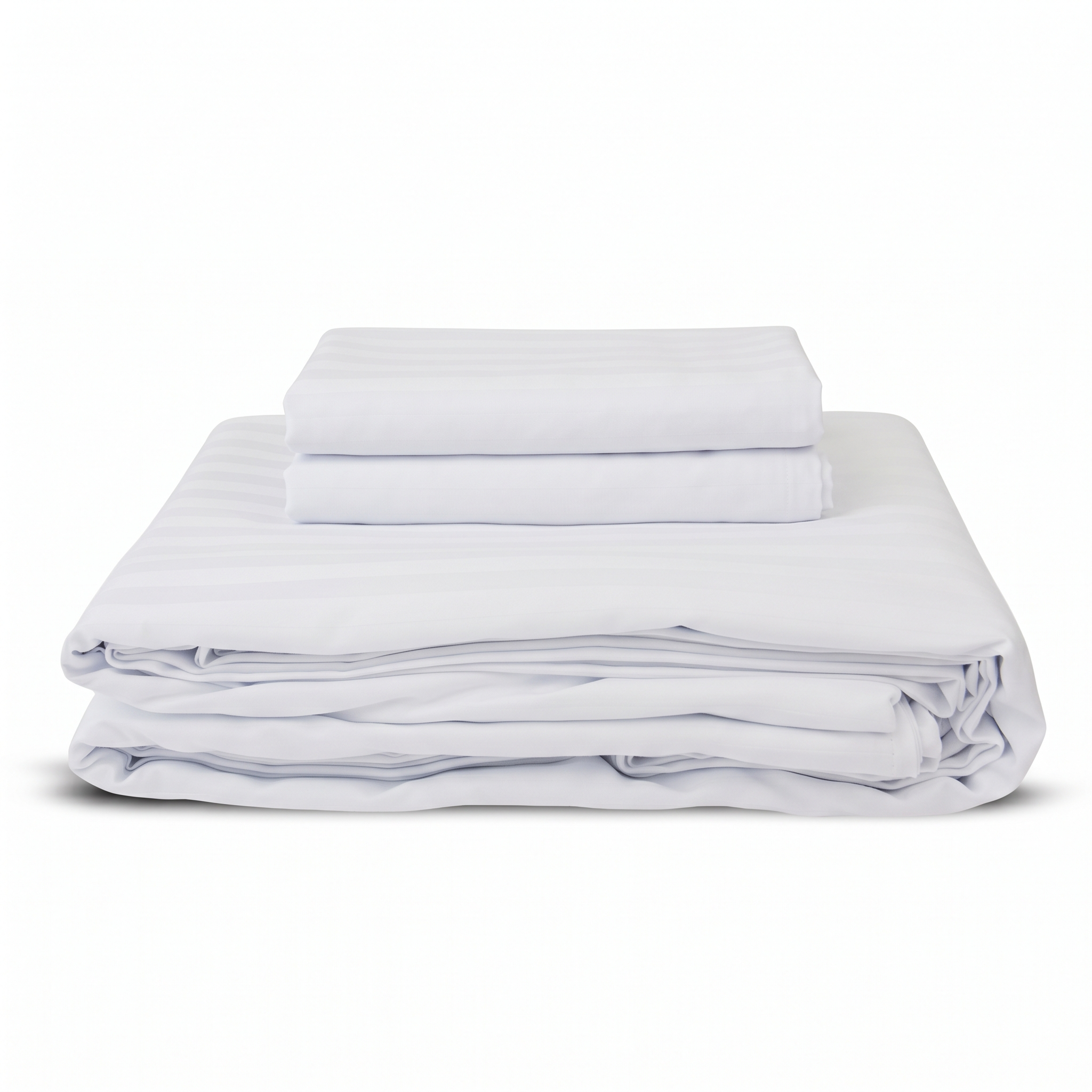 Juego de sábanas hoteleras blancas 250 hilos sateen vertical